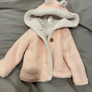 Carter's Soft Pink and White Baby Sherpa Jacket